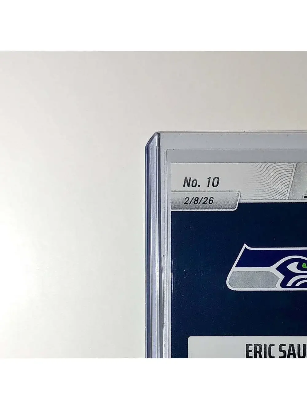 Eric Saubert 2026 Panini NFL Super Bowl LIX Champions #10 Card Seattle Seahawks